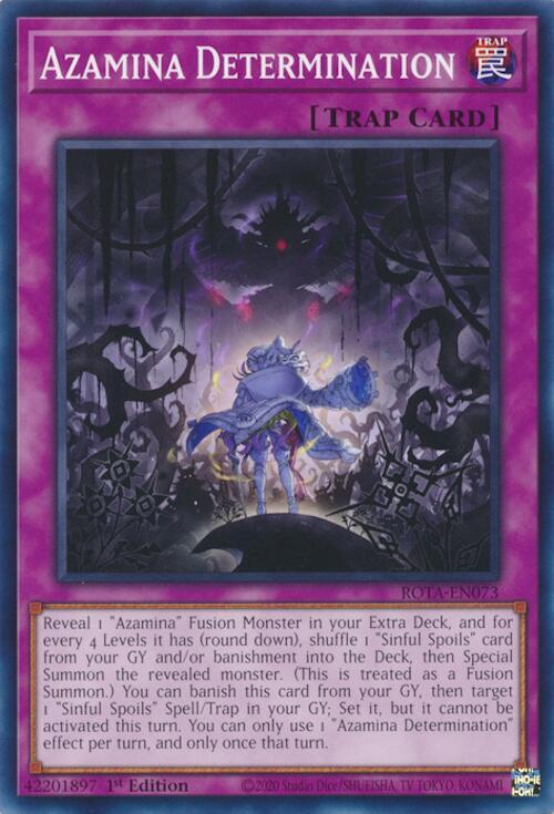 Azamina Determination ROTA-EN073 card from Rage of the Abyss
