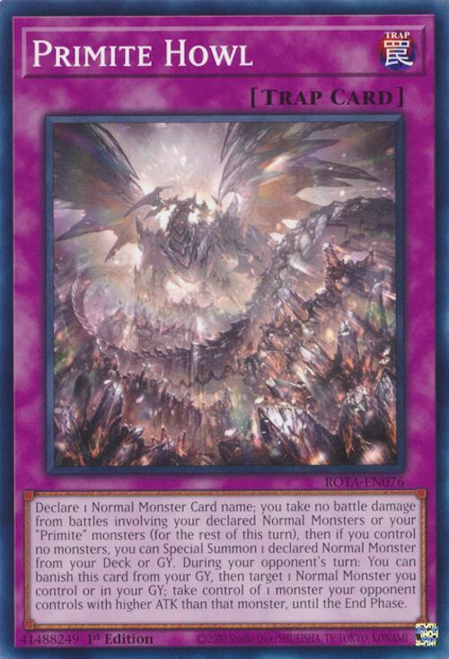 Primite Howl ROTA-EN076 card from Rage of the Abyss