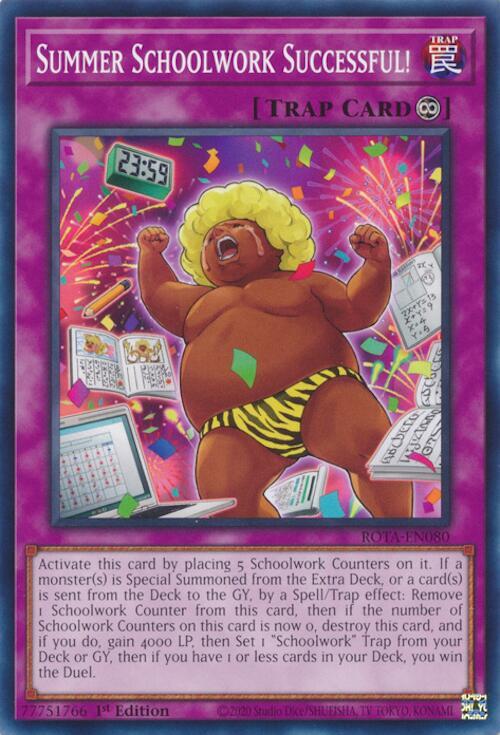 Summer Schoolwork Successful! ROTA-EN080 card from Rage of the Abyss