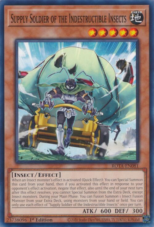 Supply Soldier of the Indestructible Insects ROTA-EN081 card from Rage of the Abyss