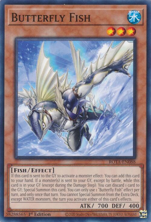 Butterfly Fish ROTA-EN088 card from Rage of the Abyss