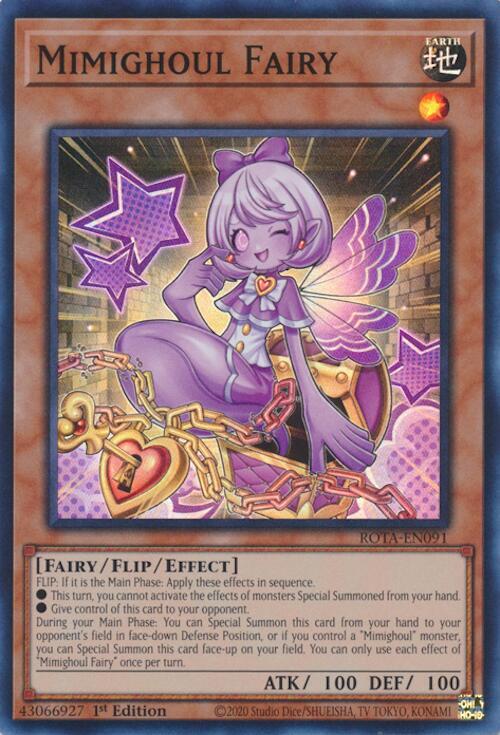 Mimighoul Fairy ROTA-EN091 card from Rage of the Abyss