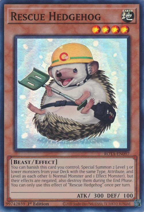 Rescue Hedgehog ROTA-EN097 card from Rage of the Abyss