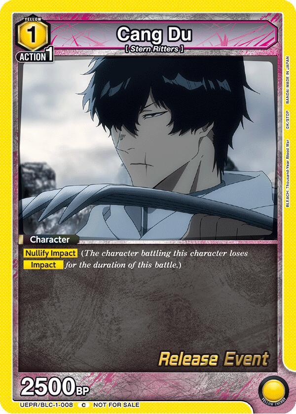 Cang Du UEPR/BLC-1-008 card from UE01BT: BLEACH: Thousand-Year Blood War Release Event Cards