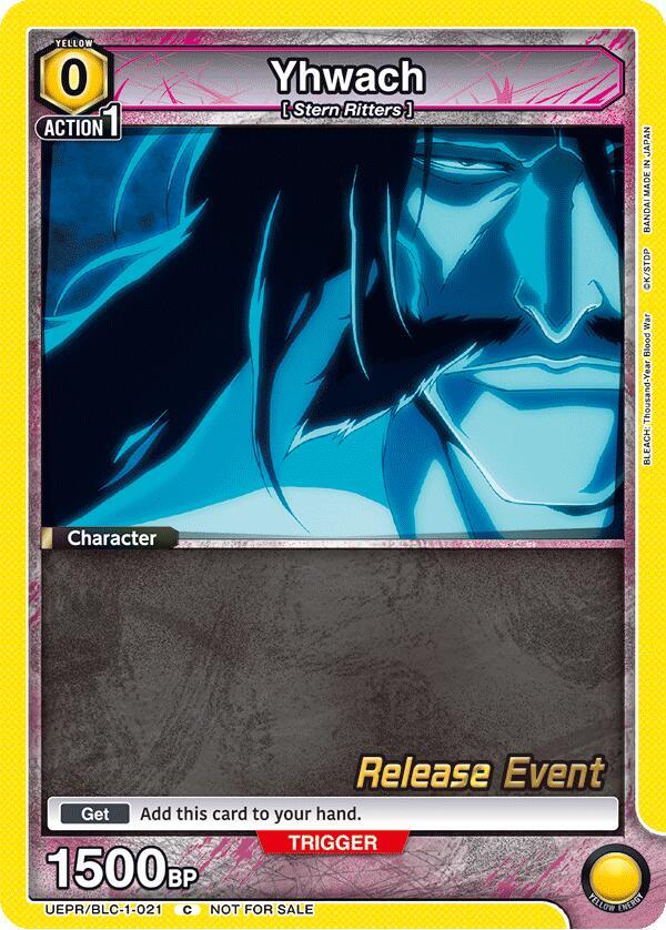 Yhwach UEPR/BLC-1-021 card from UE01BT: BLEACH: Thousand-Year Blood War Release Event Cards