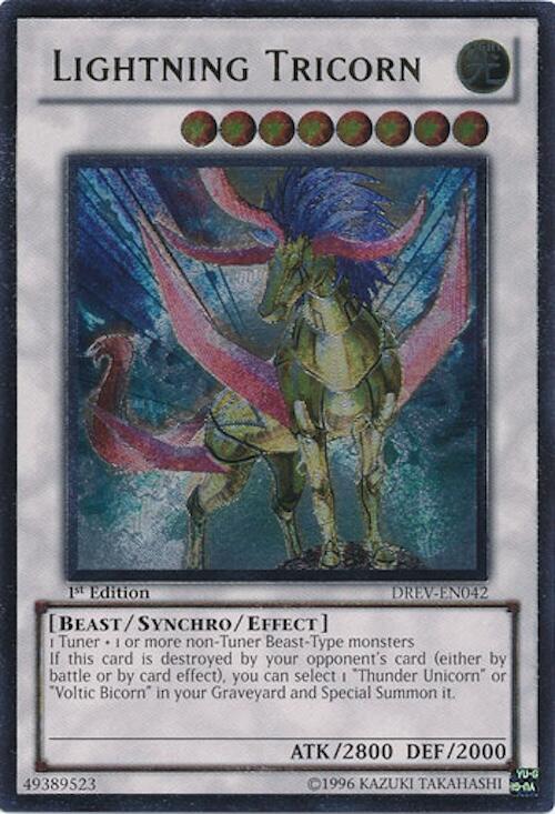 Lightning Tricorn (UTR) DREV-EN042 card from Duelist Revolution