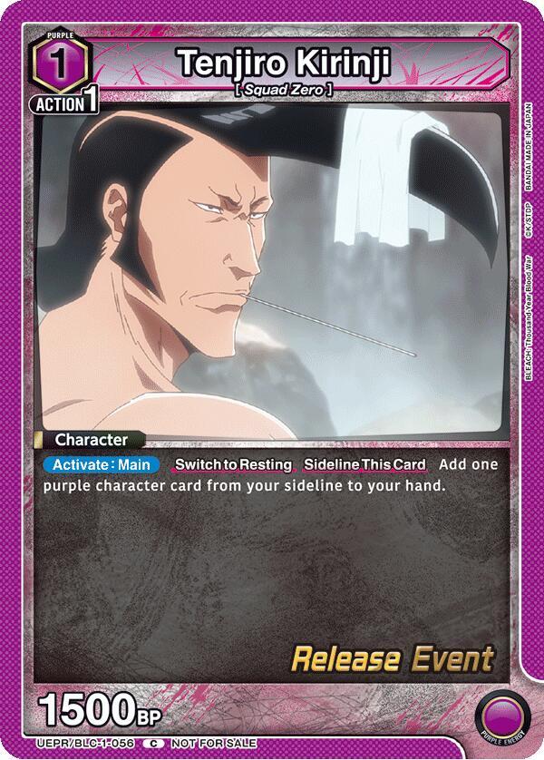 Tenjiro Kirinji UEPR/BLC-1-056 card from UE01BT: BLEACH: Thousand-Year Blood War Release Event Cards