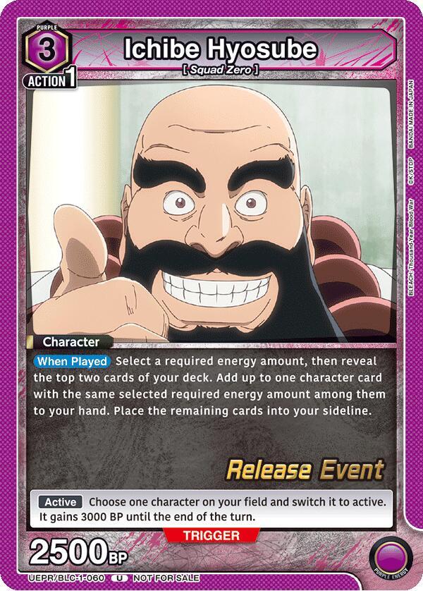 Ichibe Hyosube UEPR/BLC-1-060 card from UE01BT: BLEACH: Thousand-Year Blood War Release Event Cards