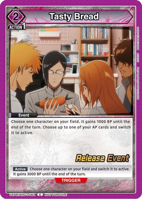Tasty Bread UEPR/BLC-1-062 card from UE01BT: BLEACH: Thousand-Year Blood War Release Event Cards