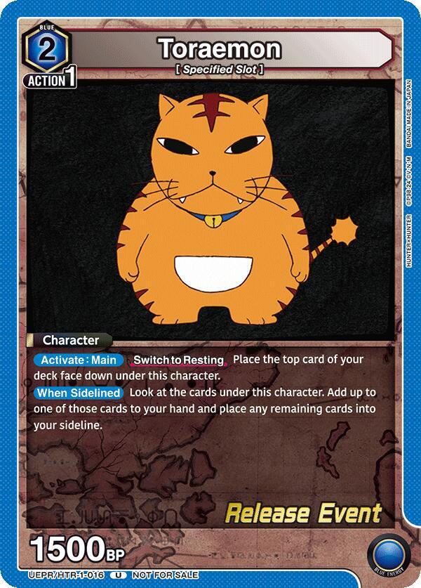 Toraemon UEPR/HTR-1-016 card from UE02BT: HUNTER X HUNTER Release Event Cards