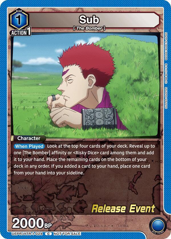 Sub UEPR/HTR-1-024 card from UE02BT: HUNTER X HUNTER Release Event Cards