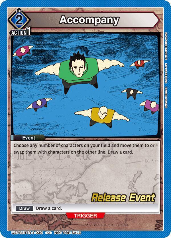 Accompany UEPR/HTR-1-030 card from UE02BT: HUNTER X HUNTER Release Event Cards