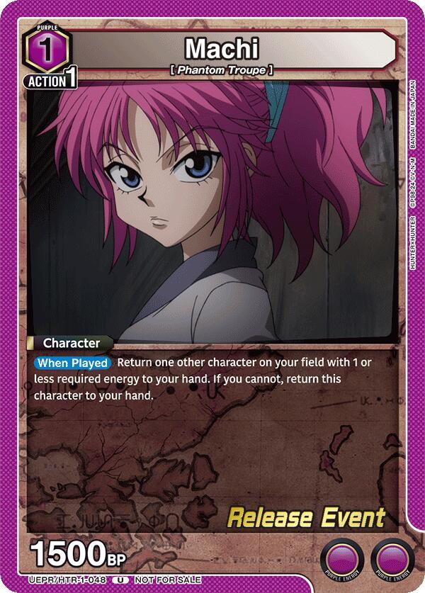 Machi UEPR/HTR-1-048 card from UE02BT: HUNTER X HUNTER Release Event Cards