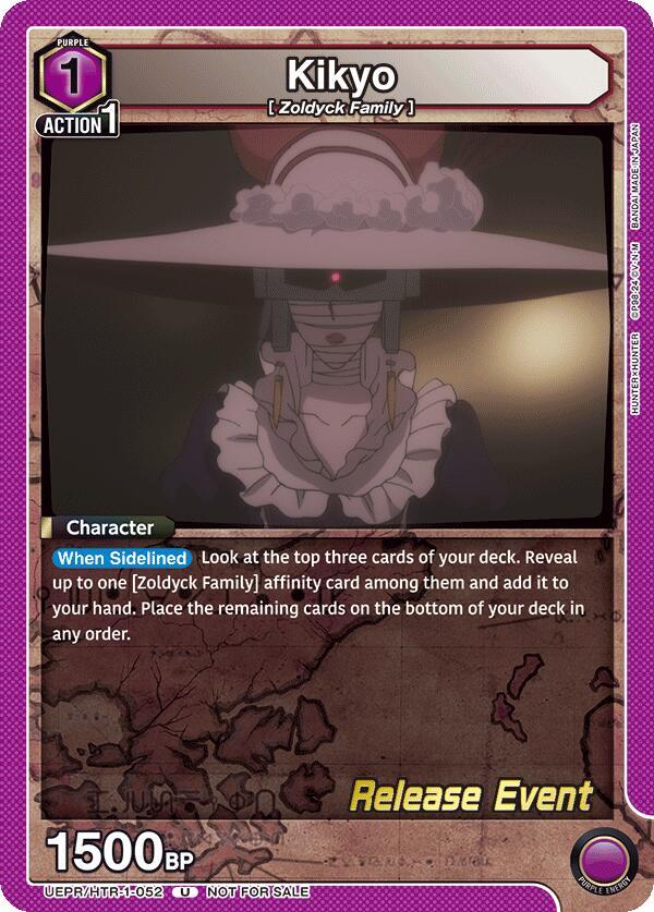Kikyo UEPR/HTR-1-052 card from UE02BT: HUNTER X HUNTER Release Event Cards