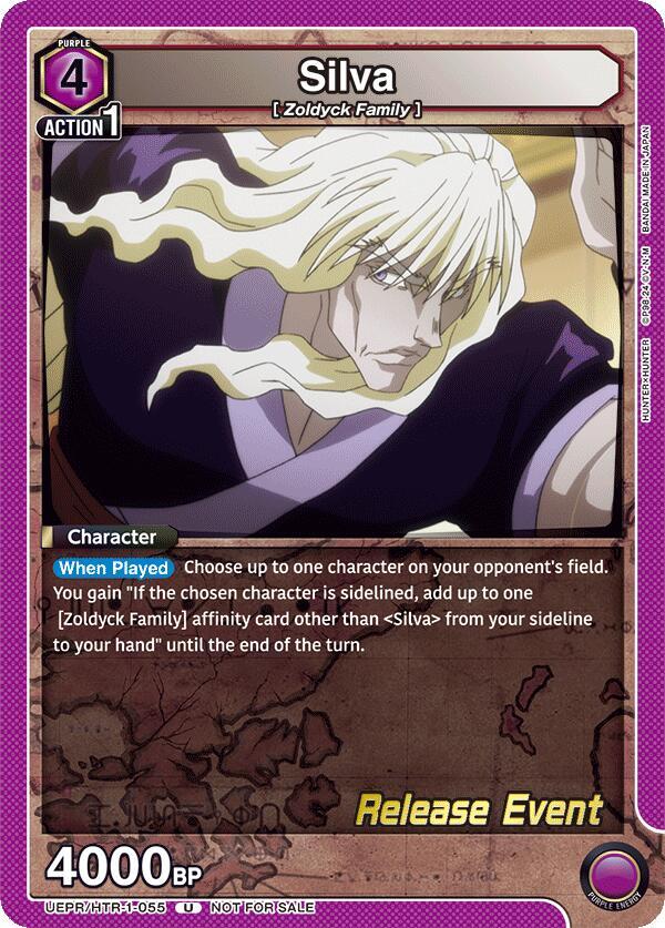 Silva UEPR/HTR-1-055 card from UE02BT: HUNTER X HUNTER Release Event Cards