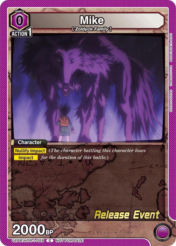 Mike UEPR/HTR-1-059 card from UE02BT: HUNTER X HUNTER Release Event Cards