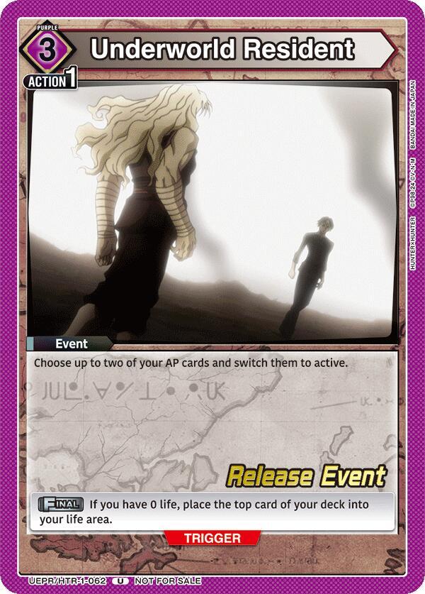 Underworld Resident UEPR/HTR-1-062 card from UE02BT: HUNTER X HUNTER Release Event Cards