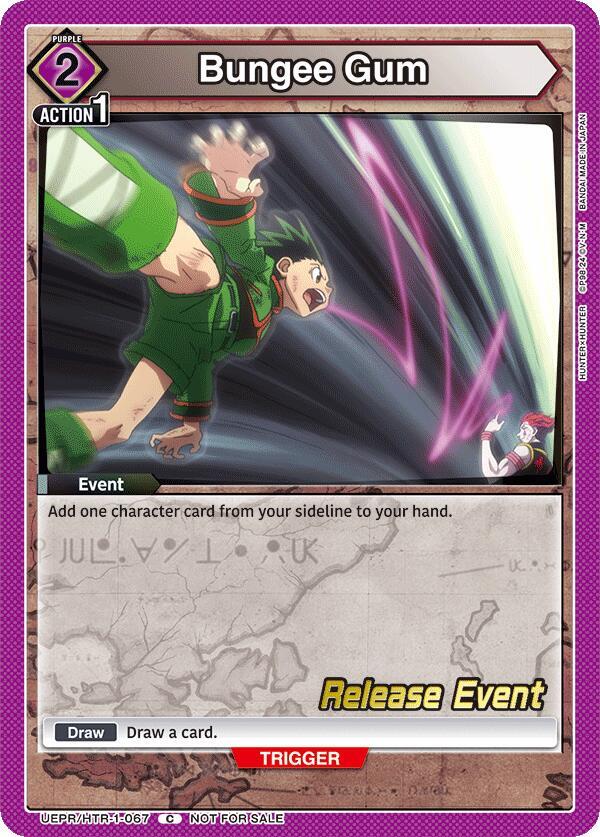 Bungee Gum UEPR/HTR-1-067 card from UE02BT: HUNTER X HUNTER Release Event Cards