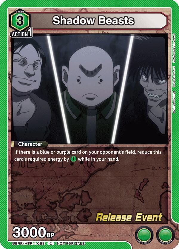 Shadow Beasts UEPR/HTR-1-068 card from UE02BT: HUNTER X HUNTER Release Event Cards