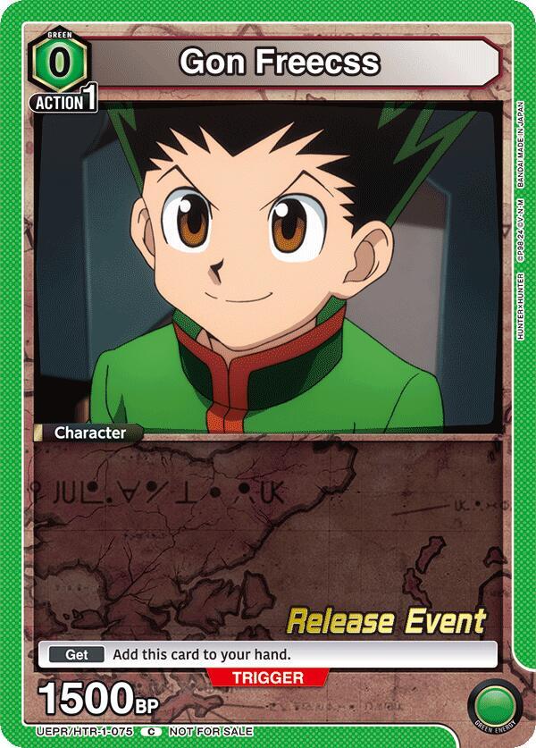 Gon Freecss UEPR/HTR-1-075 card from UE02BT: HUNTER X HUNTER Release Event Cards
