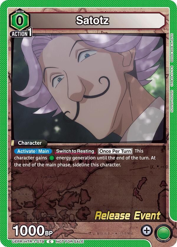 Satotz UEPR/HTR-1-079 card from UE02BT: HUNTER X HUNTER Release Event Cards