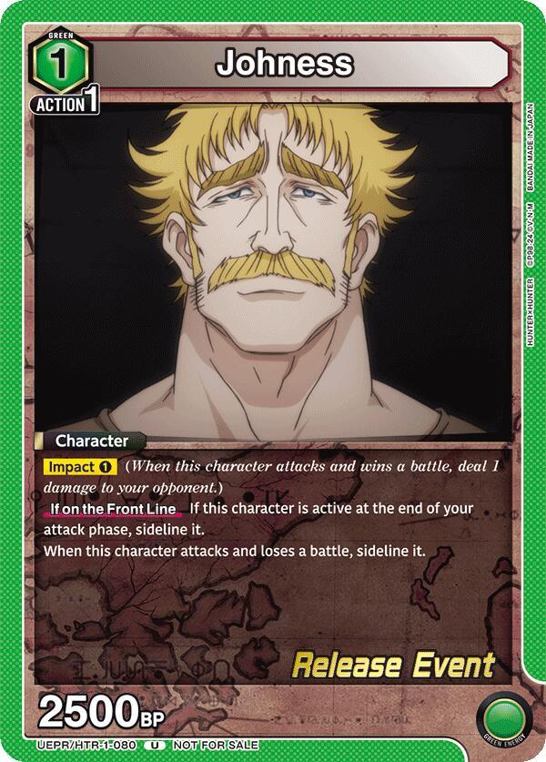 Johness UEPR/HTR-1-080 card from UE02BT: HUNTER X HUNTER Release Event Cards