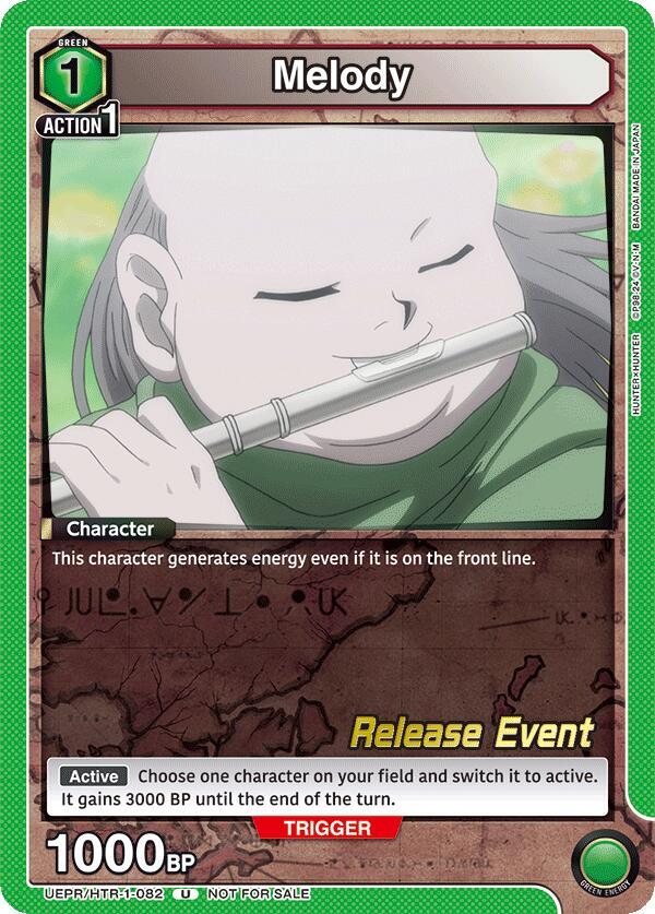 Melody UEPR/HTR-1-082 card from UE02BT: HUNTER X HUNTER Release Event Cards
