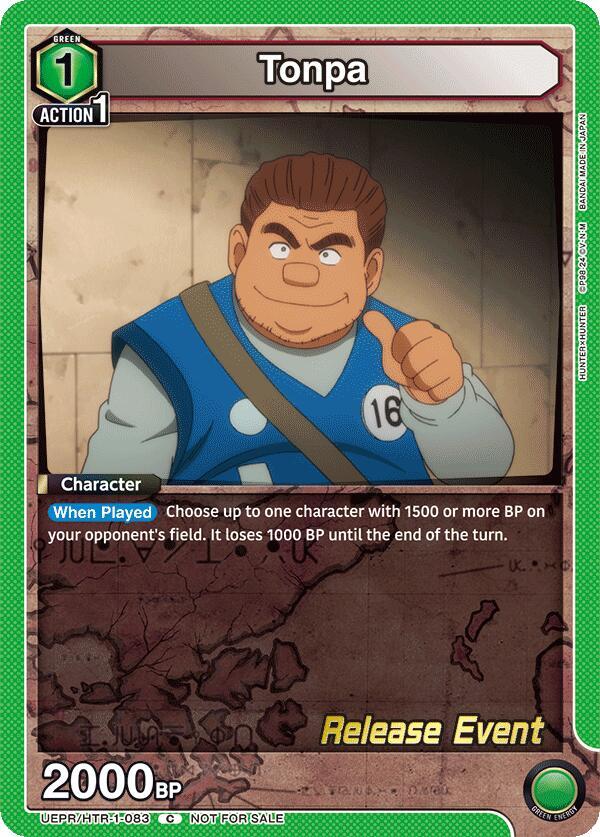 Tonpa UEPR/HTR-1-083 card from UE02BT: HUNTER X HUNTER Release Event Cards
