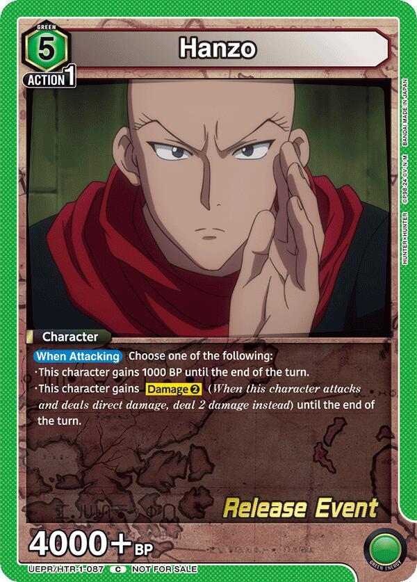 Hanzo UEPR/HTR-1-087 card from UE02BT: HUNTER X HUNTER Release Event Cards