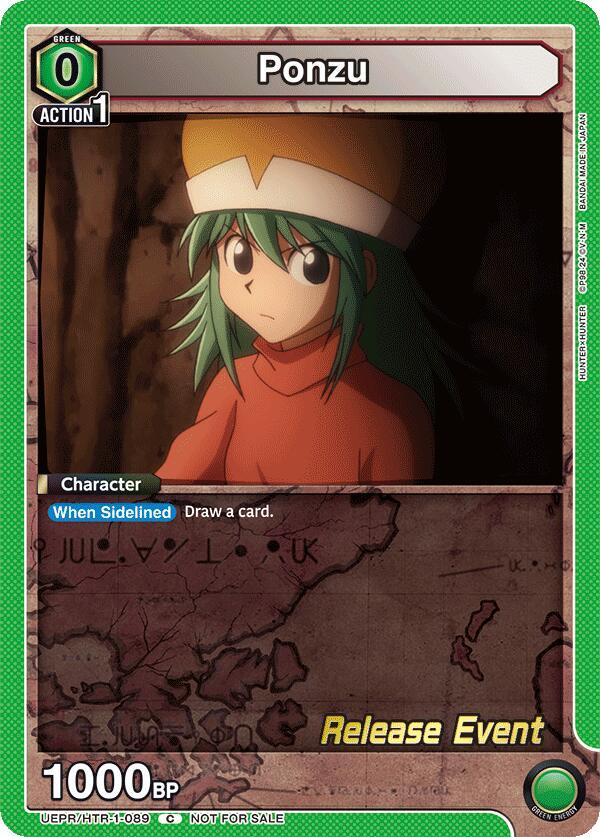Ponzu UEPR/HTR-1-089 card from UE02BT: HUNTER X HUNTER Release Event Cards