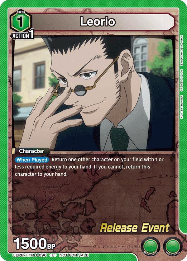 Leorio UEPR/HTR-1-090 card from UE02BT: HUNTER X HUNTER Release Event Cards