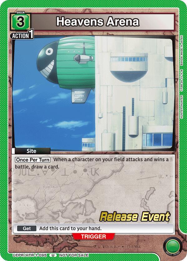 Heavens Arena UEPR/HTR-1-095 card from UE02BT: HUNTER X HUNTER Release Event Cards