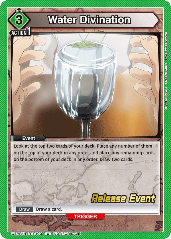 Water Divination UEPR/HTR-1-100 card from UE02BT: HUNTER X HUNTER Release Event Cards