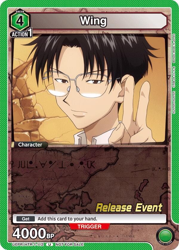 Wing UEPR/HTR-1-112 card from UE02BT: HUNTER X HUNTER Release Event Cards