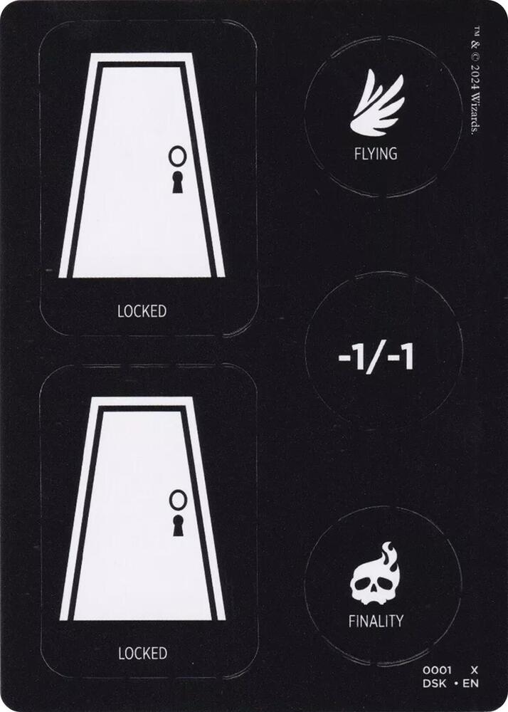 Punch Card Token 1 // 2 card from Duskmourn: House of Horror
