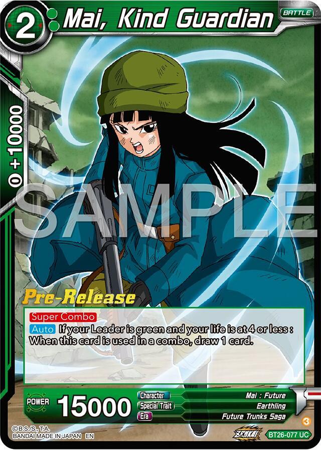 Mai, Kind Guardian BT26-077 card from Ultimate Advent Pre-Release Cards