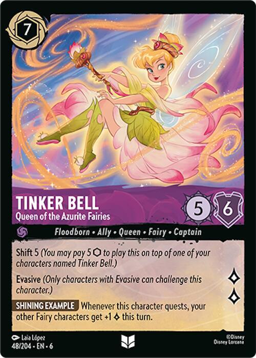 Tinker Bell - Queen of the Azurite Fairies 48/204 card from Azurite Sea
