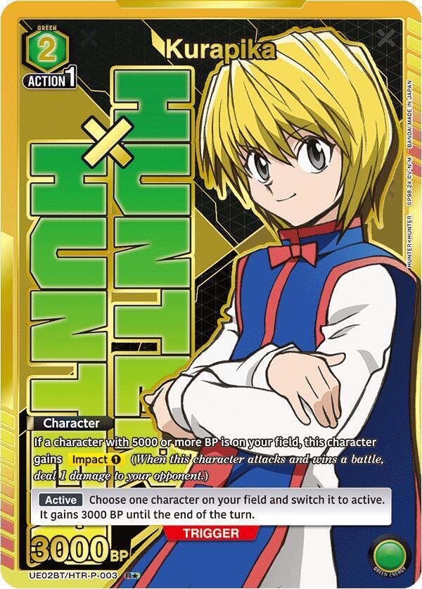Kurapika (R*) UE02BT/HTR-P-003 card from UE02BT: HUNTER X HUNTER
