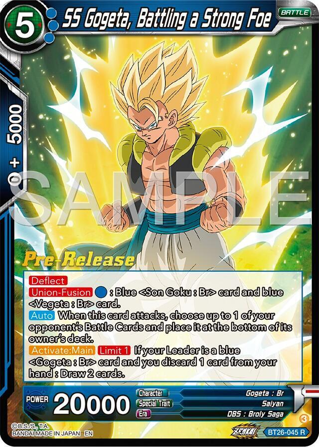 SS Gogeta, Battling a Strong Foe BT26-045 card from Ultimate Advent Pre-Release Cards