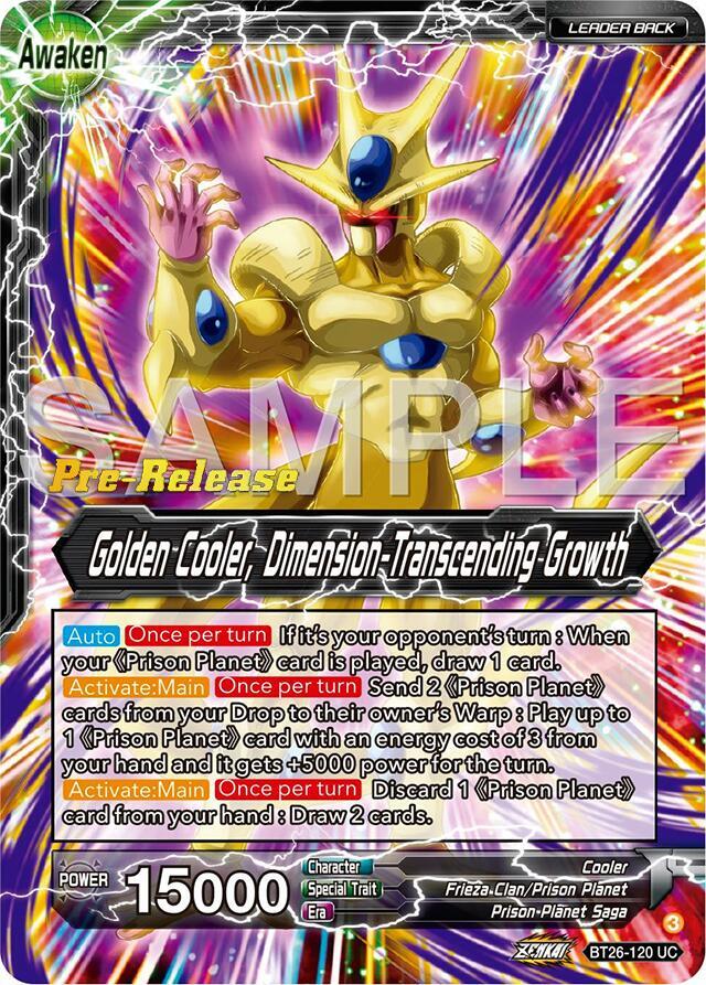 Cool // Golden Cooler, Dimension-Transcending Growth BT26-120 card from Ultimate Advent Pre-Release Cards
