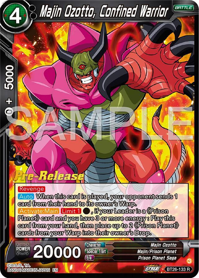 Majin Ozotto, Confined Warrior BT26-133 card from Ultimate Advent Pre-Release Cards