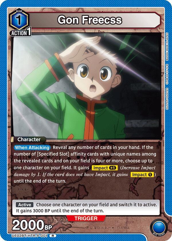 Gon Freecss UE02BT/HTR-P-001 card from UE02BT: HUNTER X HUNTER