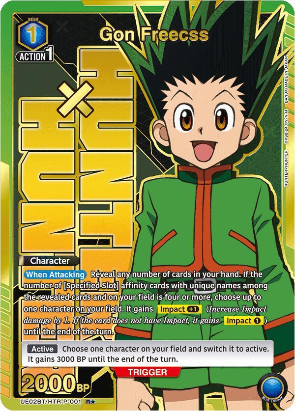 Gon Freecss (R*) UE02BT/HTR-P-001 card from UE02BT: HUNTER X HUNTER