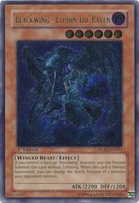 Blackwing - Elphin the Raven (UTR) RGBT-EN013 card from Raging Battle