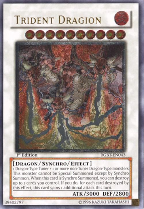 Trident Dragion (UTR) RGBT-EN043 card from Raging Battle
