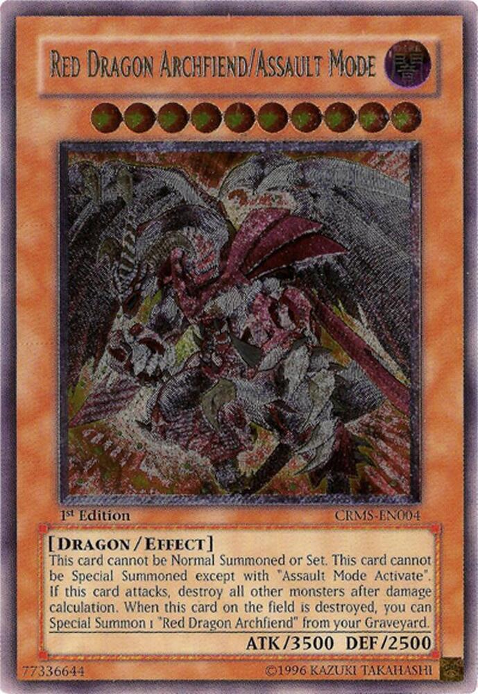 Red Dragon Archfiend/Assault Mode (UTR) CRMS-EN004 card from Crimson Crisis