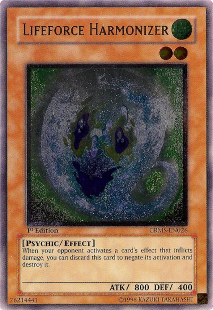 Lifeforce Harmonizer (UTR) CRMS-EN026 card from Crimson Crisis