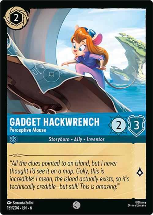 Gadget Hackwrench - Perceptive Mouse 151/204 card from Azurite Sea