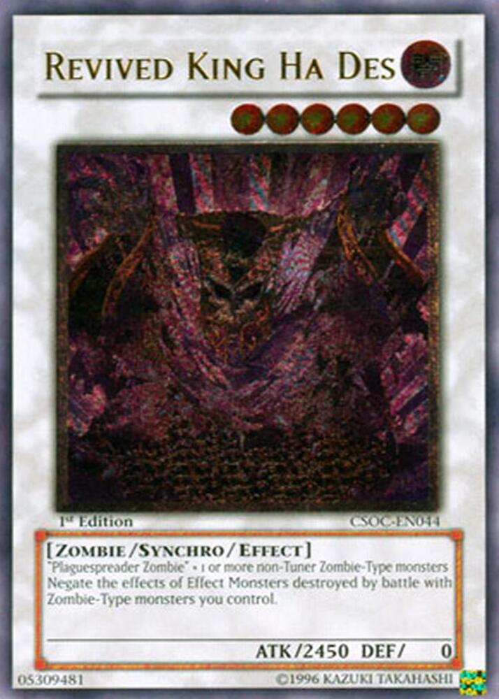 Revived King Ha Des (UTR) CSOC-EN044 card from Crossroads of Chaos