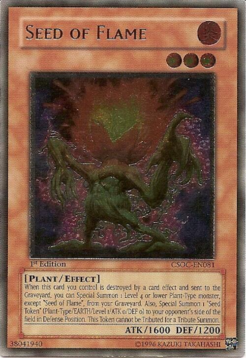 Seed of Flame (UTR) CSOC-EN081 card from Crossroads of Chaos